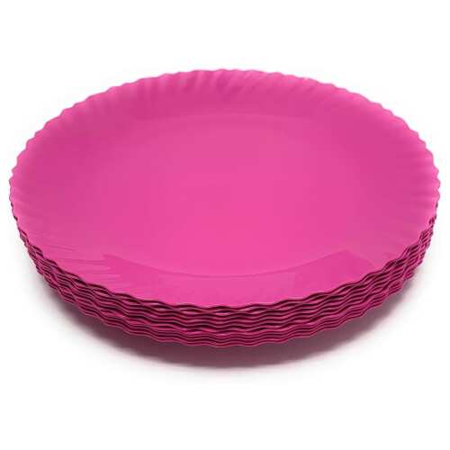 Curly Collection fuchsia plate 9.75 inch 12 pack