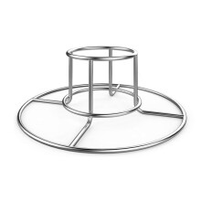 Kipgrillstandaard van roestvrij staal voor de barbecue.