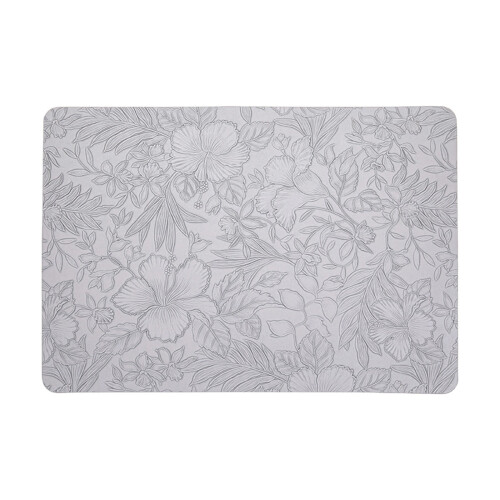 Jogo de jogos americanos em couro sintético resistente ao calor, 43 x 30 cm (17 x 12 polegadas)