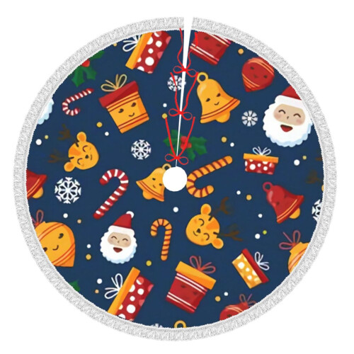 Saia para árvore de Natal rústica, decoração de inverno, 91 cm (36 polegadas)
