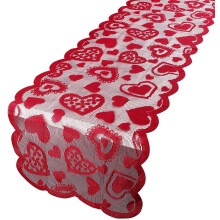 Valentine's Day table runner red love 33x183cm