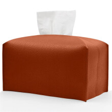Boîte à mouchoirs pliable en cuir PU (1 pièce)