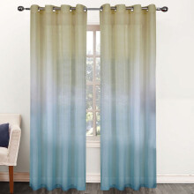 Transparenter Ombré-Regenbogen-Gardinenpaneel blau 52x84
