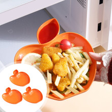 Assiettes plates Kiplyki en plastique, lot de 3, 22 x 17,5 cm (8,66 x 6,88 pouces).