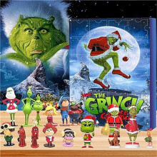 Grinch kerstadventskalender met 24 cadeaus