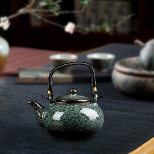 LOVIVER ceramic teapot 750ml for home and camping