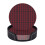 6 Leather Drink Coasters with Tartan Design 1