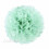 Paper Pompoms for Wedding Decor 10-25cm 4-Pack Cool Mint 1
