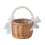 Small Wicker Flower Girl Basket with Handle 1