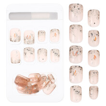 1Set Charming ABS DIY Fake Nails Kit Girl Manicure Decorative Tips