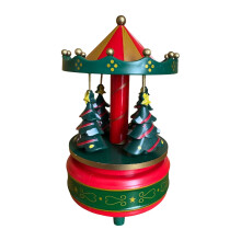 Carillon natalizio decorativo a forma di giostra, 7,2 x 4,3 pollici.