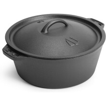 Cast Iron Dutch Oven 6 QT with Lid and Dual Handles