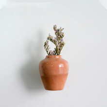 Mini vase magnétique en céramique pour réfrigérateur – Lot de 1