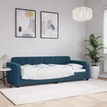 vidaXL dagseng, blå, 80x200 cm, betrukket med fløjl