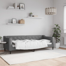 vidaXL sovesofa mørkegrå 80x200 cm stofbetrukket