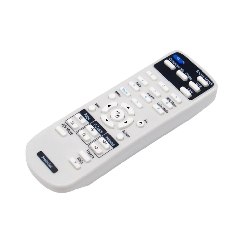 Shock Resistant Projector Remote Control With Clear Key Labels 7627001516298