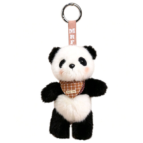 Cartoon pluche sleutelhanger ontwerpt materialen die het-panda