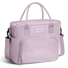 Sac à lunch isotherme violet extra large réutilisable