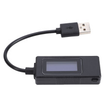 USB-Tester Digital-Messgerät ABS Schwarz 99999mAh 0-195W