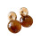 Retro mode draagbare legering studs oorbellen in warme-ronde 1