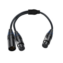 4-poliges XLR-Y-Splitterkabel, Mikrofonkabel für-F