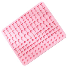 Tapis de cuisson en silicone rose pour le moulage du chocolat