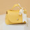 Faux Leather Handbag-Shaped Gift Bag with Ribbon Bow Handle 4