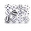 Black and White Christmas Ball Ornaments 12 Pack 2