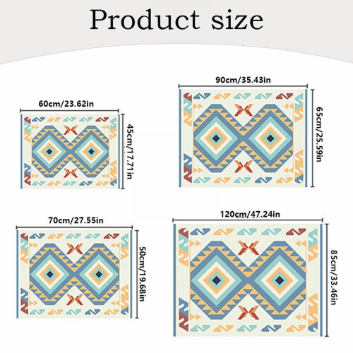 Polyester Ice Silk Carpet for Summer Use, 1 Piece 2