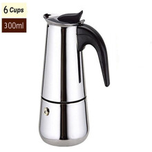 Cafetière à piston JWDX en acier inoxydable argenté