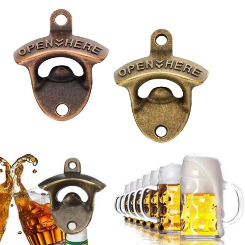 Wall Mounted Bottle Opener Retro Alloy 1 Piece 1
