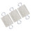 3er-Pack Türschlagschutz-Riegelabdeckung 14x9 cm elastisch 3