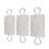 3er-Pack Türschlagschutz-Riegelabdeckung 14x9 cm elastisch 13