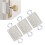 3er-Pack Türschlagschutz-Riegelabdeckung 14x9 cm elastisch 14