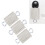 3er-Pack Türschlagschutz-Riegelabdeckung 14x9 cm elastisch 16