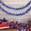 Patriotic Tinsel Garland Red White Blue 2m 1