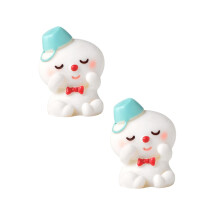 Christmas Santa & Snowman Resin Snow Globe Decor