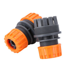 Adaptateur réducteur cannelé pour tuyau d'arrosage (2 pièces)