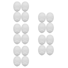 20Pièces Masques Blancs Simples Plein Visage Pour