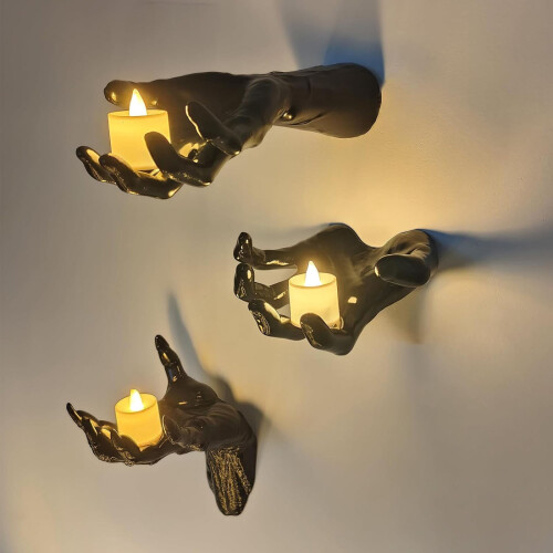 Halloween Reaching Hands Decor with Lights 3 Pack