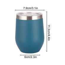 Caneca para Café da Manhã com Porta-Ovos em Aço Inoxidável 304 (1 peça)