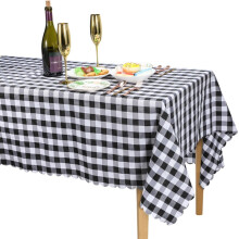 Black and White Checkered Tablecloth 5555 inch