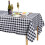 Black and White Checkered Tablecloth 5555 inch 1