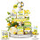 Ensemble de 3 plateaux décoratifs citron en bois style ferme 1