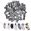 Warkul clothesline sock clips 8mm 60 pcs 1