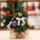 Honeeladyy purple mini Christmas tree set 8 inch 1