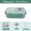Stainless Steel Bento Box 3-Compartment Leak-Proof with 1