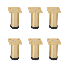 6pack Modern Aluminum Bed Frame Risers Heavy Duty-Gold