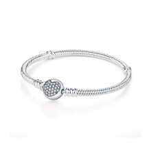925 Sterling Silver Heart Charm Bracelet for Women Rose