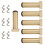 Telescopic Adjustable Bed Beam Support Foot Reinforced-Gold 1